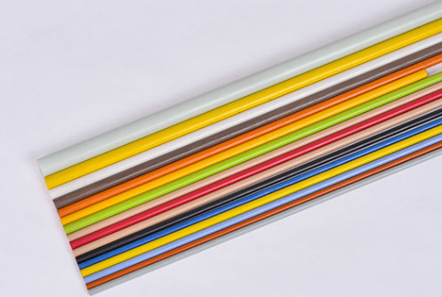 Batang Fiberglass FRP Kekuatan Tinggi Padat Untuk Rumah Kaca