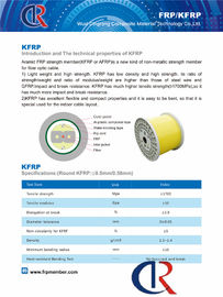 0.4mm Aramid FRP KFRP Central Member No Bur Crack Break Kekuatan Tarik≥1700Mpa